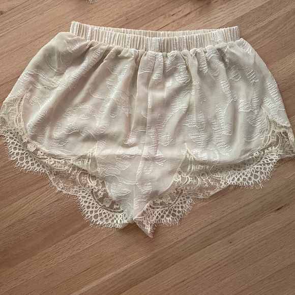 NWT Free People Love Story Intimate Ivory Lace Set lingerie Pajama - Small - Picture 7 of 9